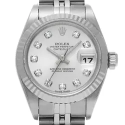 USED ROLEX Datejust 79174G Silver Case Size 26×26mm Ladies Watch #412711