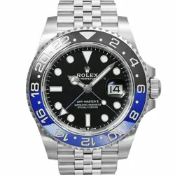 USED ROLEX GMT MASTER 2 126710BLNR BLACK MEN'S WATCH #474011