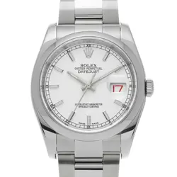 USED ROLEX DATEJUST 116200 WHITE CASE SIZE 36×36MM MEN'S WATCH #412111