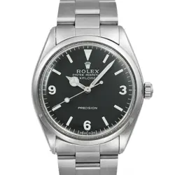 USED ROLEX OYSTER PERPETUAL 5500 BLACK CASE SIZE 34MM×34MM MEN'S WATCH #436611