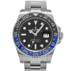 USED ROLEX GMT MASTER II 116710BLNR BLACK MEN'S WATCH #421711