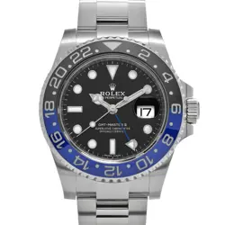 USED ROLEX GMT MASTER II 116710BLNR BLACK MEN'S WATCH #411711