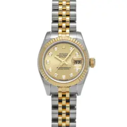USED ROLEX DATEJUST 179173G CASE SIZE 26×26MM LADIES WATCH #421011