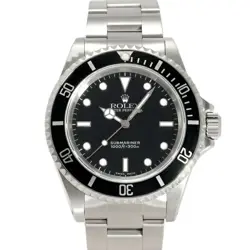 USED ROLEX SUBMARINER 14060M BLACK MEN'S WATCH #411411