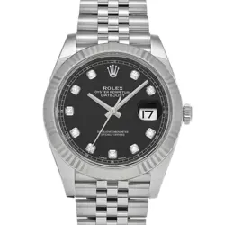 USED ROLEX DATEJUST 41 126334G BLACK CASE SIZE 41×41MM MEN'S WATCH #41411