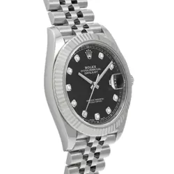 USED ROLEX Datejust 41 126334G Black Case Size 41×41mm Men's Watch #41411