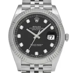 USED ROLEX Datejust 41 126334G Black Case Size 41×41mm Men's Watch #41411