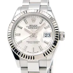 USED ROLEX DATEJUST RANDOM NUMBER (2022) 279174 SILVER LADIES WATCH #101125