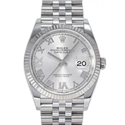 USED ROLEX DATEJUST 126234 SILVER MEN'S WATCH #423711