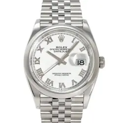 USED ROLEX DATEJUST 126200 WHITE MEN'S WATCH #421111