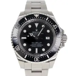USED ROLEX SEA-DWELLER DEEP SEA 116660 BLACK MEN'S WATCH #421711