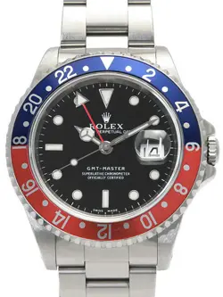 ROLEX GMT MASTER RED X BLUE BEZEL 16700 A MEN #T055