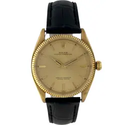 USED ROLEX OYSTER PERPETUAL 1005 YELLOW CASE SIZE 33MM WATCH #41811