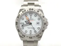 USED ROLEX EXPLORER II 226570 WHITE CASE SIZE 42.0MM MEN'S WATCH #451811