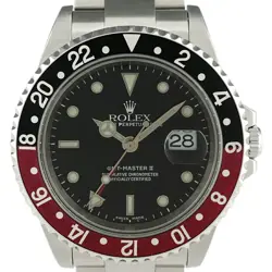 ROLEX GMT MASTER 2 16710 BLACK DIAL 40MM AUTOMATIC MEN'S WATCH