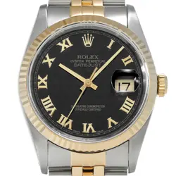 ROLEX DATEJUST 36 16233 NO. X (MANUFACTURED AROUND 1991) MEN'S WATCH G0411