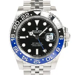 ROLEX GMT MASTER 2 BLUE/BLACK BEZEL 126710BLNR/J BLACK DIAL 40MM MEN'S WATCH