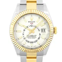 ROLEX SKY-DWELLER 326933 WHITE DIAL 42MM AUTOMATIC MEN'S WATCH