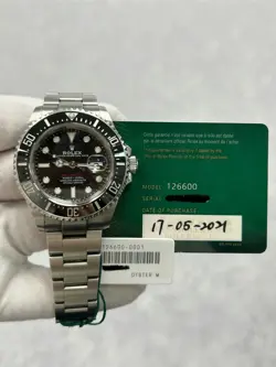 ROLEX SEA-DWELLER 12660 BLACK DIAL STAINLESS STEEL OYSTER BRACELET