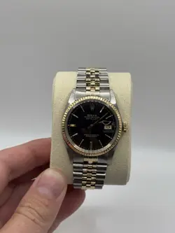 ROLEX DATEJUST 36MM 18K TWO TONE JUBILEE 18K FLUTED BEZEL 16013