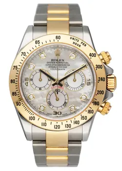 ROLEX DAYTONA 116523 MOP DIAL TWO-TONE MENS WATCH