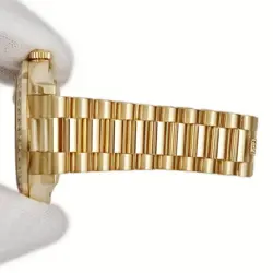 Rolex Day-Date 2 218348A Random Number K18YG Solid Genuine Diamond Used HOUB-0