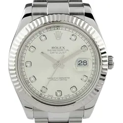 ROLEX DATEJUST 2 10P DIAMOND 116334G AUTOMATIC MENS USED BUYS-0