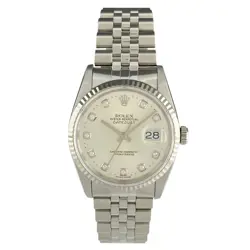 ROLEX DATEJUST 10P DIAMOND 16234G USED BUYS-0