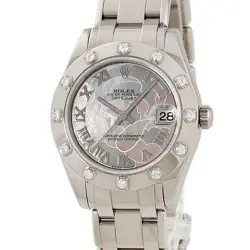 ROLEX DATEJUST PEARLMASTER 81319 V NUMBER K18WG SOLID GENUINE USED HOUB-0
