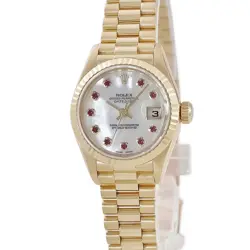 ROLEX DATEJUST 26 79178NGR OH APPROVED P NUMBER K18YG SOLID SHELL USED HOUB-0