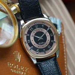 ROLEX CELLINI DANAOS XL 4243 18K ROSE & WHITE GOLD 38 MM PAPERS & BOOKS 2006