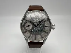 MARRIAGE POCKET WATCH MOVEMENT ROLEX SKELETON MUONIONALUSTA DIAL, 43 MM