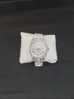ROLEX DAY DATE MOISSANITE WATCH