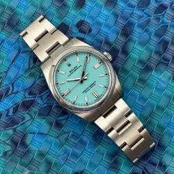 2022 ROLEX OYSTER PERPETUAL - 126000 - TURQUOISE BLUE 