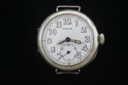 VINTAGE ROLEX WW1 ENAMEL DIAL OFFICER MILITARY MEN’S WATCH - FOR REPAIR