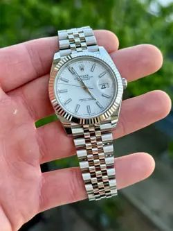 2019 Rolex Datejust 41mm 126334 White Dial Jubilee w/ Rolex Warranty Card