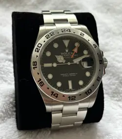ROLEX EXPLORER 216570 BLACK DIAL SILVER OYSTER BRACELET 2016 WARRANTY CARD