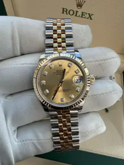 ROLEX 278273 DATEJUST 31MM TWO-TONE CHAMPAGNE DIAMOND DIAL JUBILEE 2022