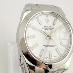41MM WHITE DIAL