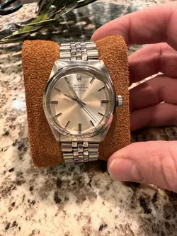 ROLEX AIRKING 5500 SILVER DIAL VINTAGE MENS WATCH