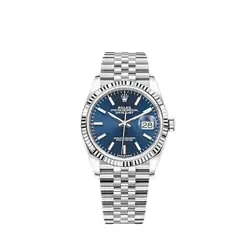ROLEX DATEJUST 126234 WHITE GOLD STAINLESS STEEL BLUE DIAL JUBILEE (2025)