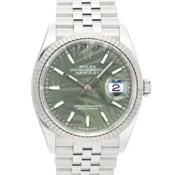 ROLEX DATEJUST 36 126234 GREENPALM WARRANTY 2022 BOX/PAPER
