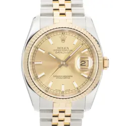 ROLEX DATEJUST 116233 CHAMPAGNE SERIAL #F
