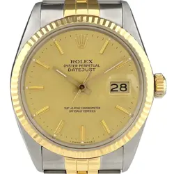 ROLEX DATEJUST 16013 YG AUTOMATIC MEN'S #BS116