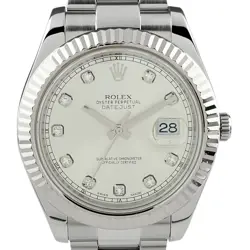 ROLEX DATEJUST II 116334G WG DIAMOND AUTOMATIC MEN'S #BS039