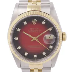 ROLEX 16233/1991 AUTOMATIC WATCH 18K YELLOW GOLD STAINLESS STEEL RED