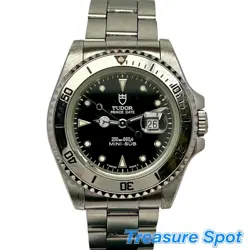 TUDOR PRINCE DATE MINI SUB SS BOYS AUTOMATIC AT WATCH ROLEX CROWN USED