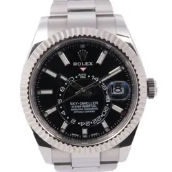 ROLEX SKY-DWELLER 326934/2021 AUTOMATIC WATCH STAINLESS STEEL BLACK
