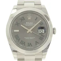 ROLEX DATEJUST41 ROMAN INDEXES SMOOTH OYSTER BRACELET 126300 RANDOM #006