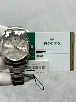 ROLEX DATEJUST 41 126300 WITH CARD STAINLESS STEEL 41MM